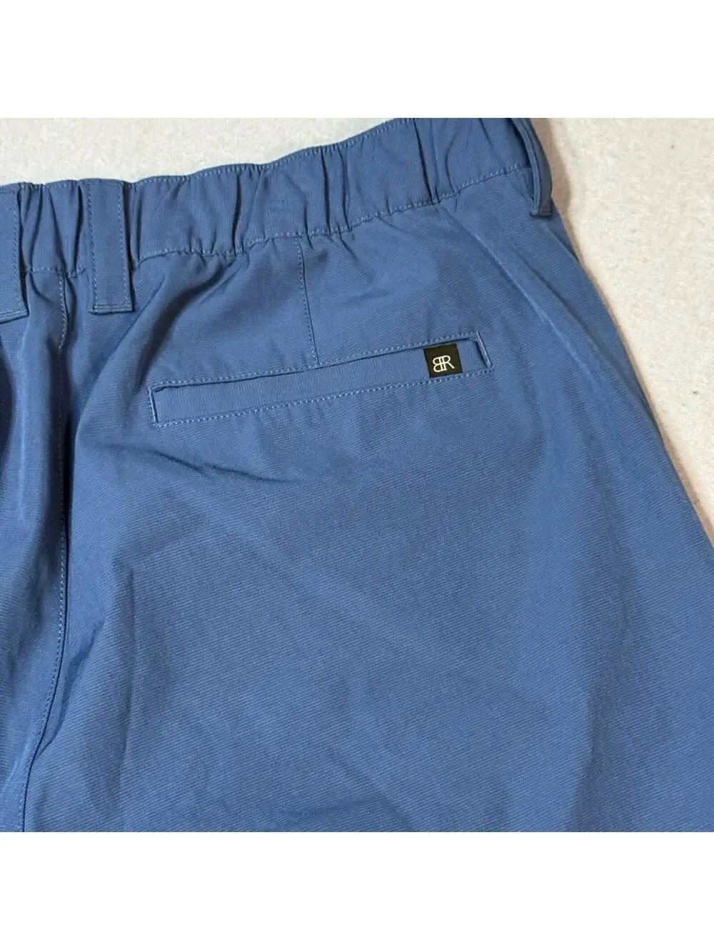 Banana Republic Men's Blue Golf Shorts‎ Size 36 Stretch Performance Casual READ